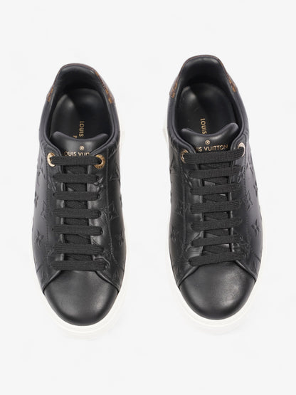 Louis Vuitton Time Out Sneakers Black / Monogram Leather EU 37 UK 4
