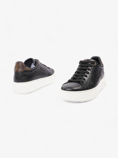Louis Vuitton Time Out Sneakers Black / Monogram Leather EU 37 UK 4