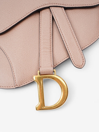 Christian Dior Saddle Belt Bag Rose Beige  Calfskin Leather