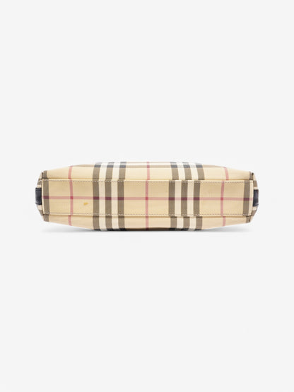 Burberry Shoulder Bag Check Coated Canvas