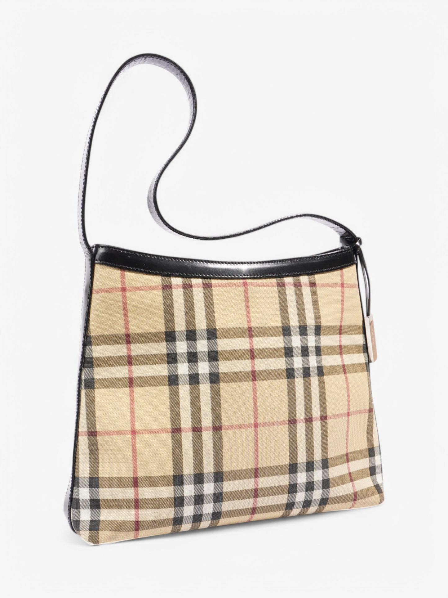 Burberry Shoulder Bag Check Coated Canvas