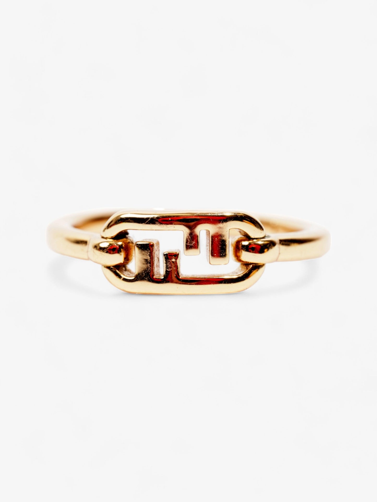 Fendi O'Lock ring Gold Brass Large (58mm)