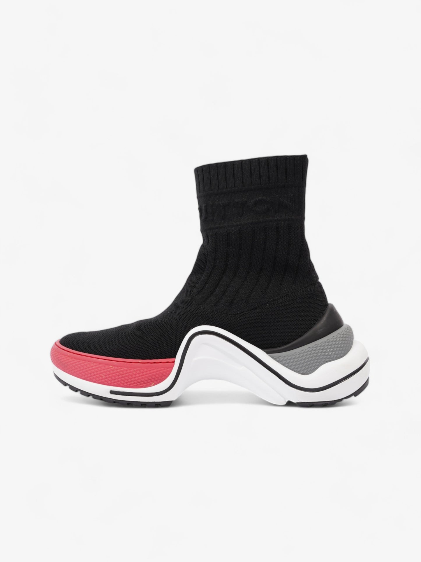 Louis Vuitton Archlight Sock Black / Red Technical Fabric EU 37 UK 4
