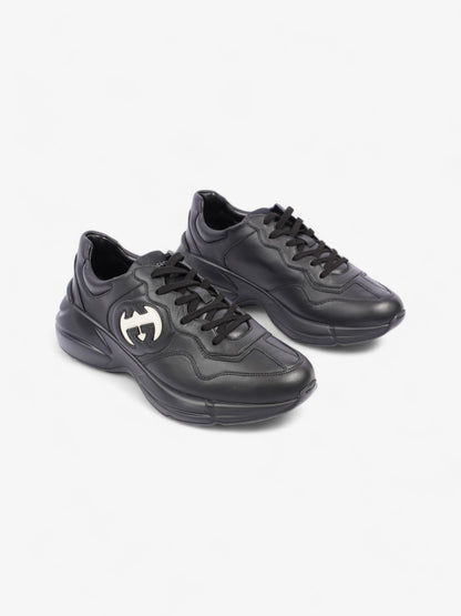 Gucci Rython Sneakers Black / White Leather EU 43 UK 9