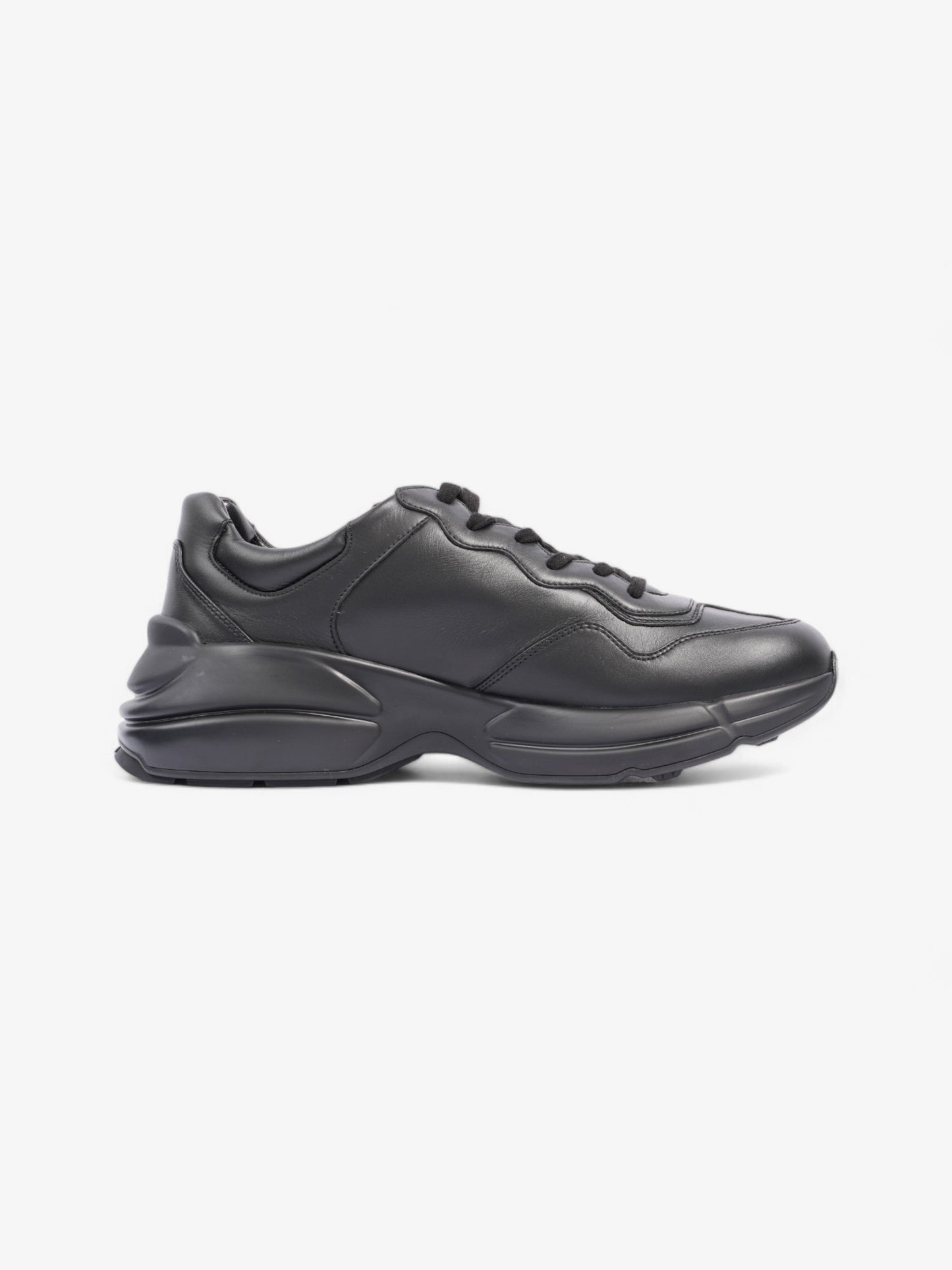 Gucci Rython Sneakers Black / White Leather EU 43 UK 9
