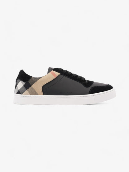 Burberry Vintage Check Panelled Sneakers Black / Nova Check Leather EU 41.5 UK 7.5