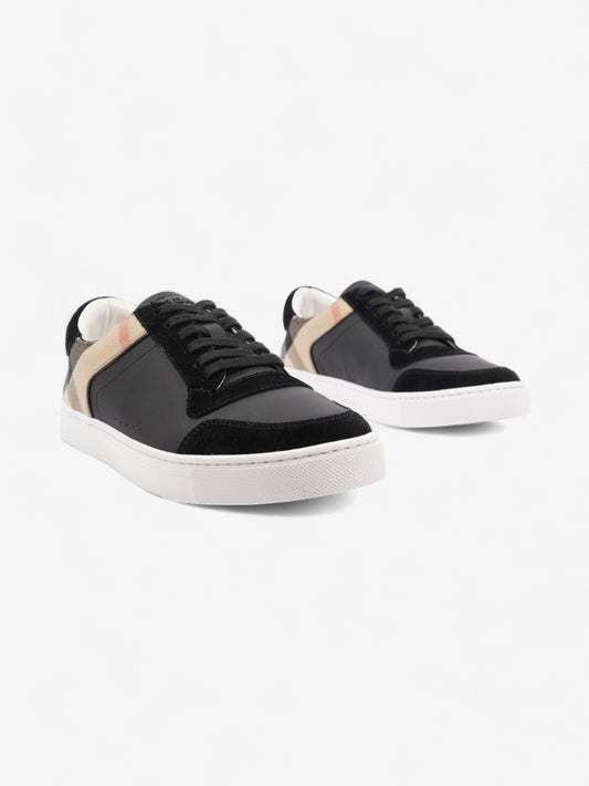 Burberry Vintage Check Panelled Sneakers Black / Nova Check Leather EU 41.5 UK 7.5