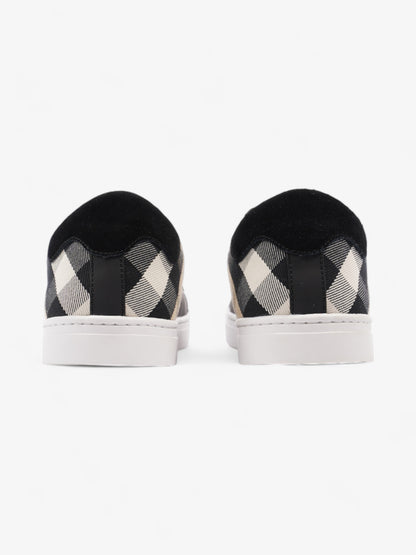 Burberry Vintage Check Panelled Sneakers Black / Nova Check Leather EU 41.5 UK 7.5
