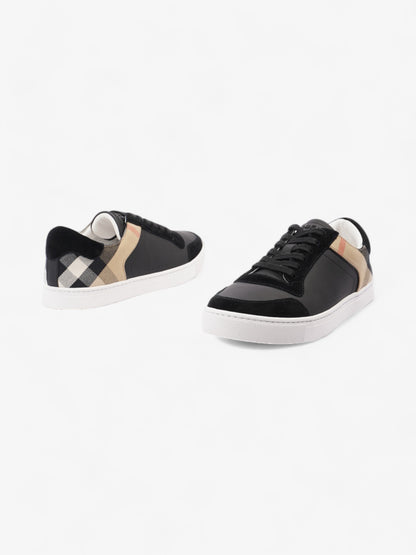 Burberry Vintage Check Panelled Sneakers Black / Nova Check Leather EU 41.5 UK 7.5