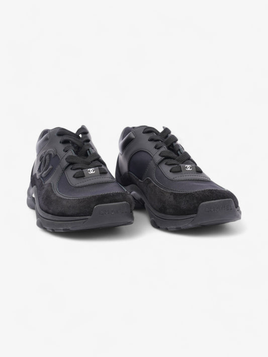 Chanel CC Logo Black Suede EU 37 UK 4