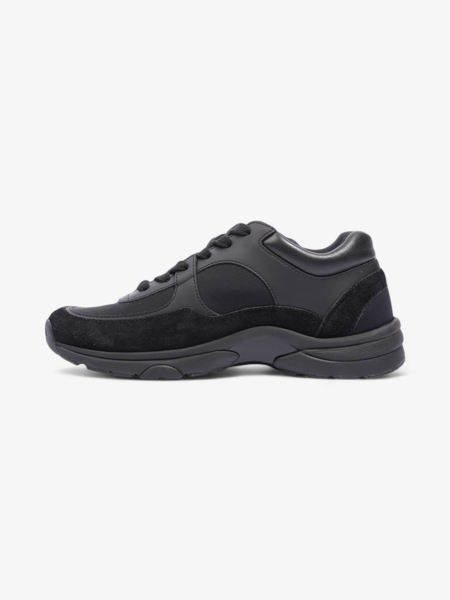 Chanel CC Logo Black Suede EU 37 UK 4