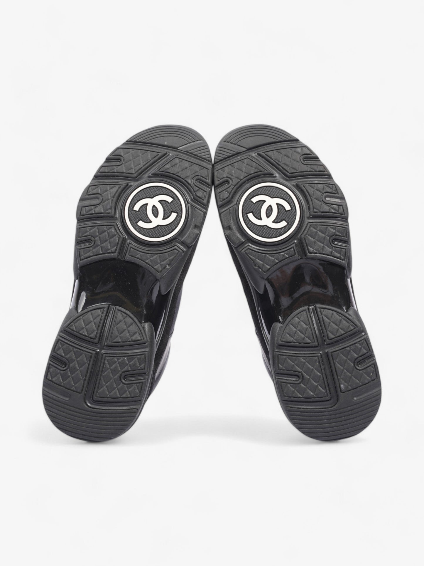 Chanel CC Logo Black Suede EU 37 UK 4