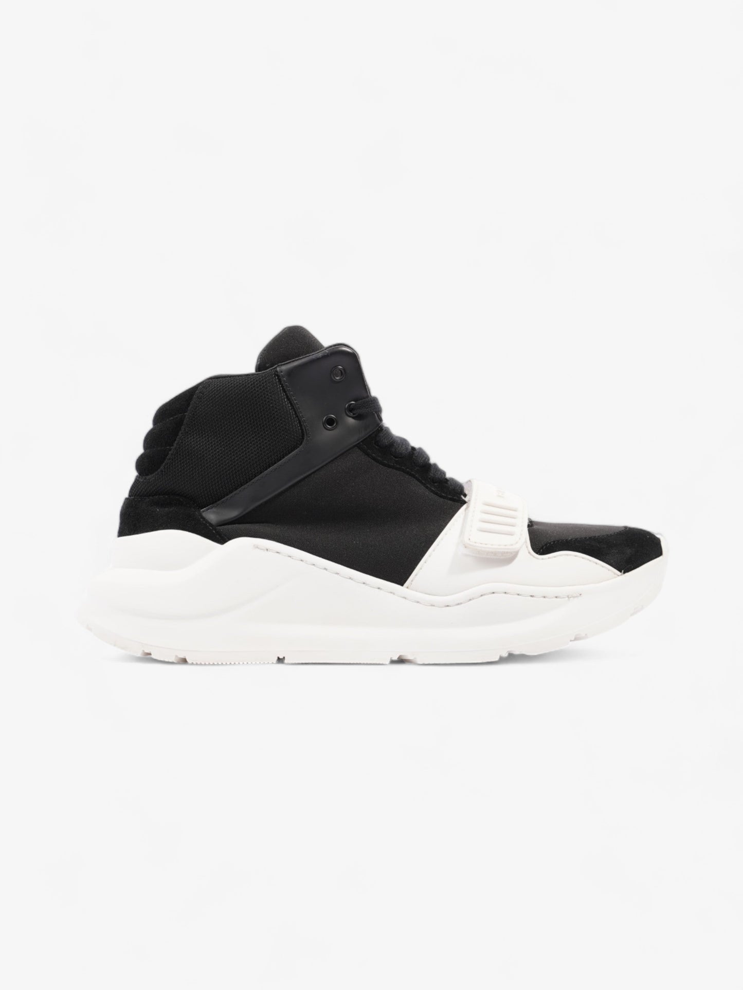 Burberry Regis High-top Sneaker Black / White Suede EU 40 UK 6