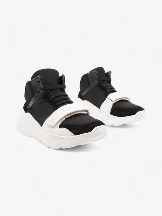 Burberry Regis High-top Sneaker Black / White Suede EU 40 UK 6