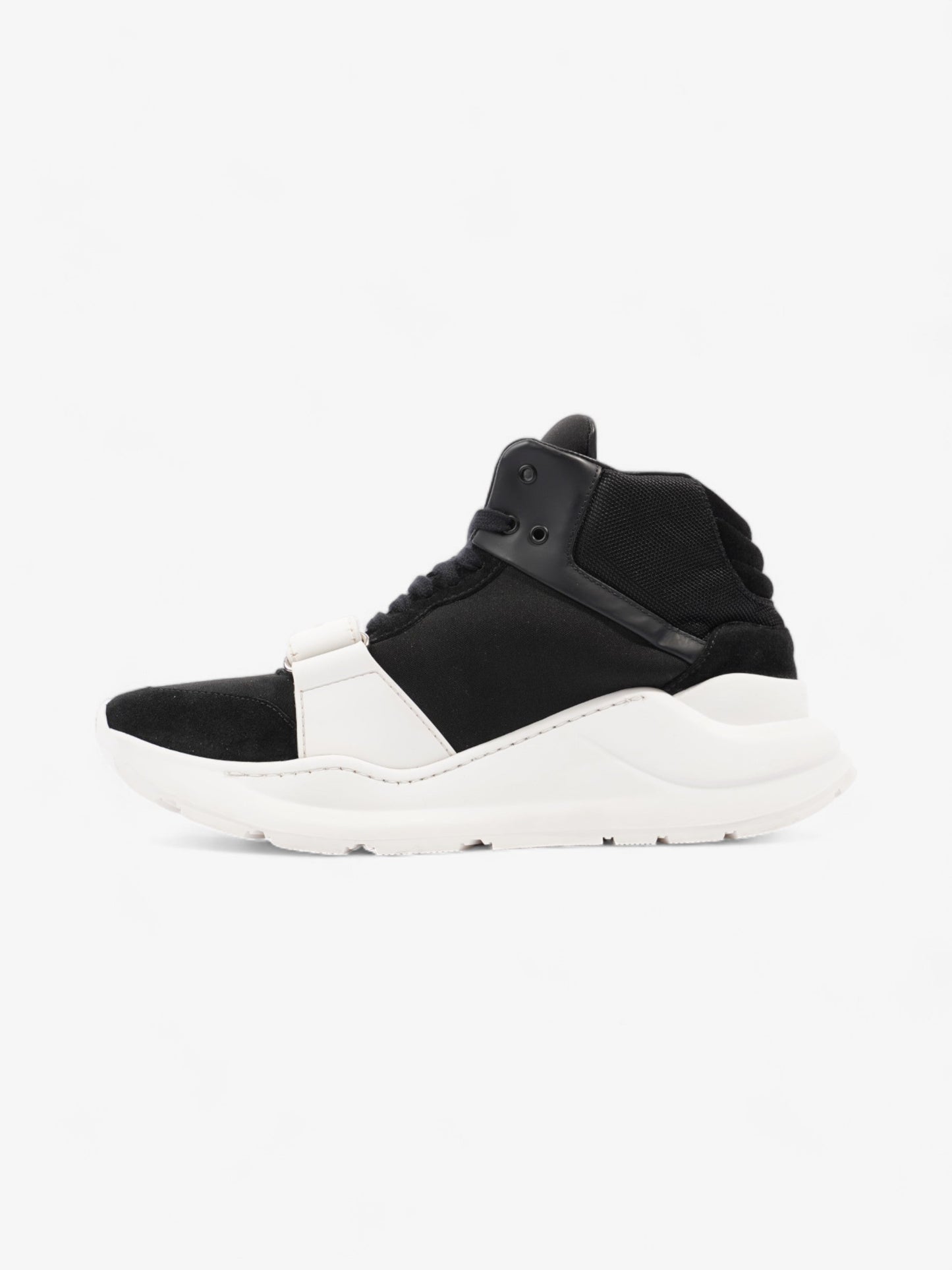 Burberry Regis High-top Sneaker Black / White Suede EU 40 UK 6