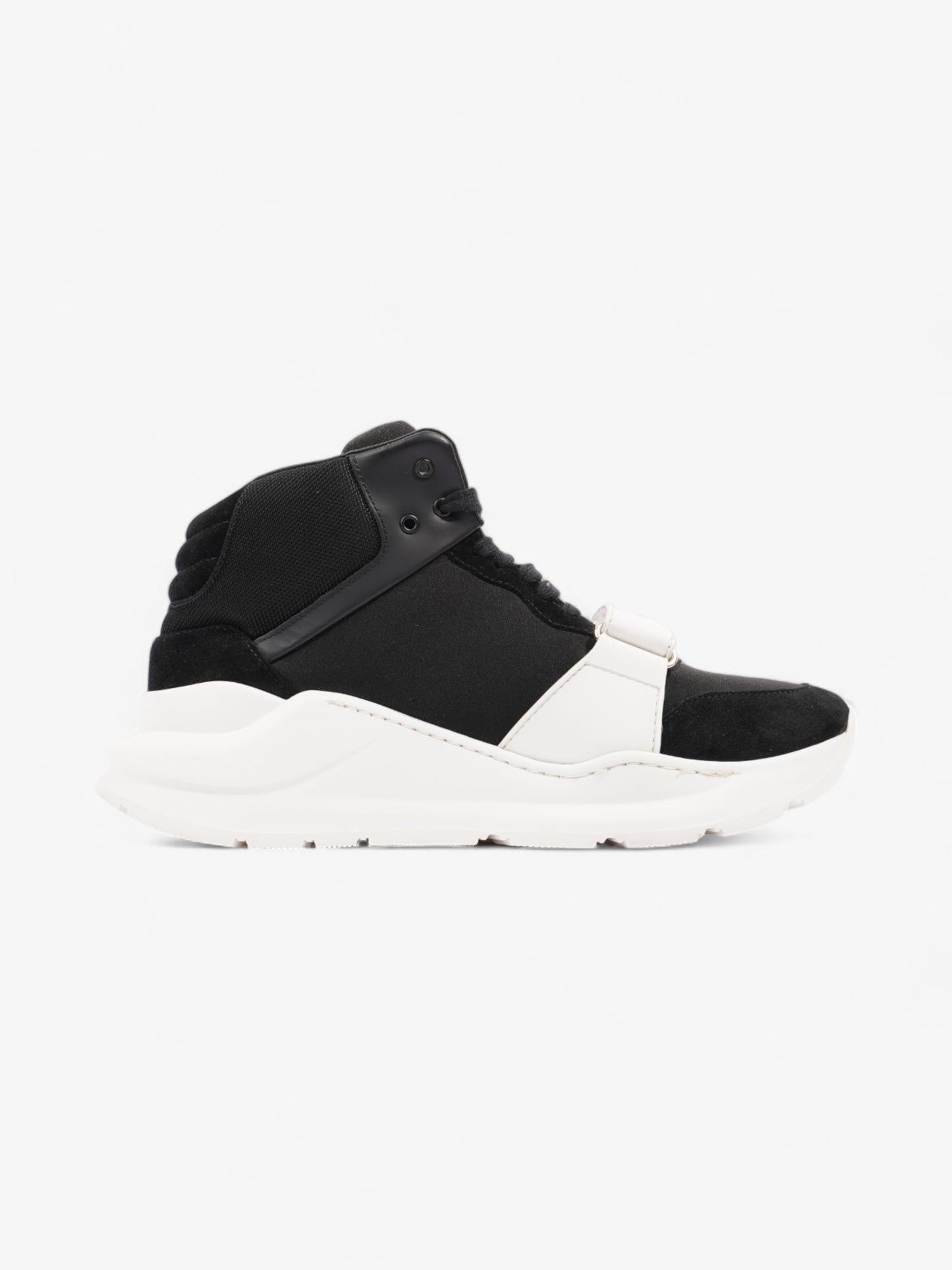 Burberry Regis High-top Sneaker Black / White Suede EU 40 UK 6