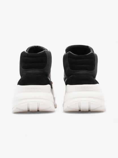 Burberry Regis High-top Sneaker Black / White Suede EU 40 UK 6