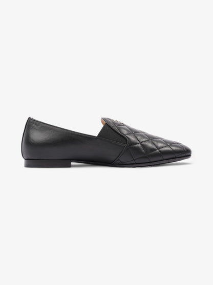 Chanel Mocassins Loafer Black Leather EU 38 UK 5
