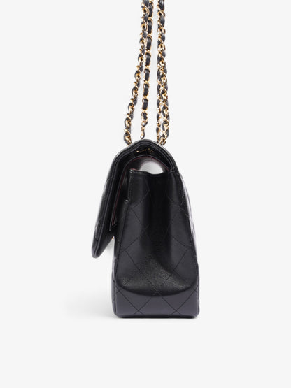Chanel Classic Double Flap Black Lambskin Leather Large