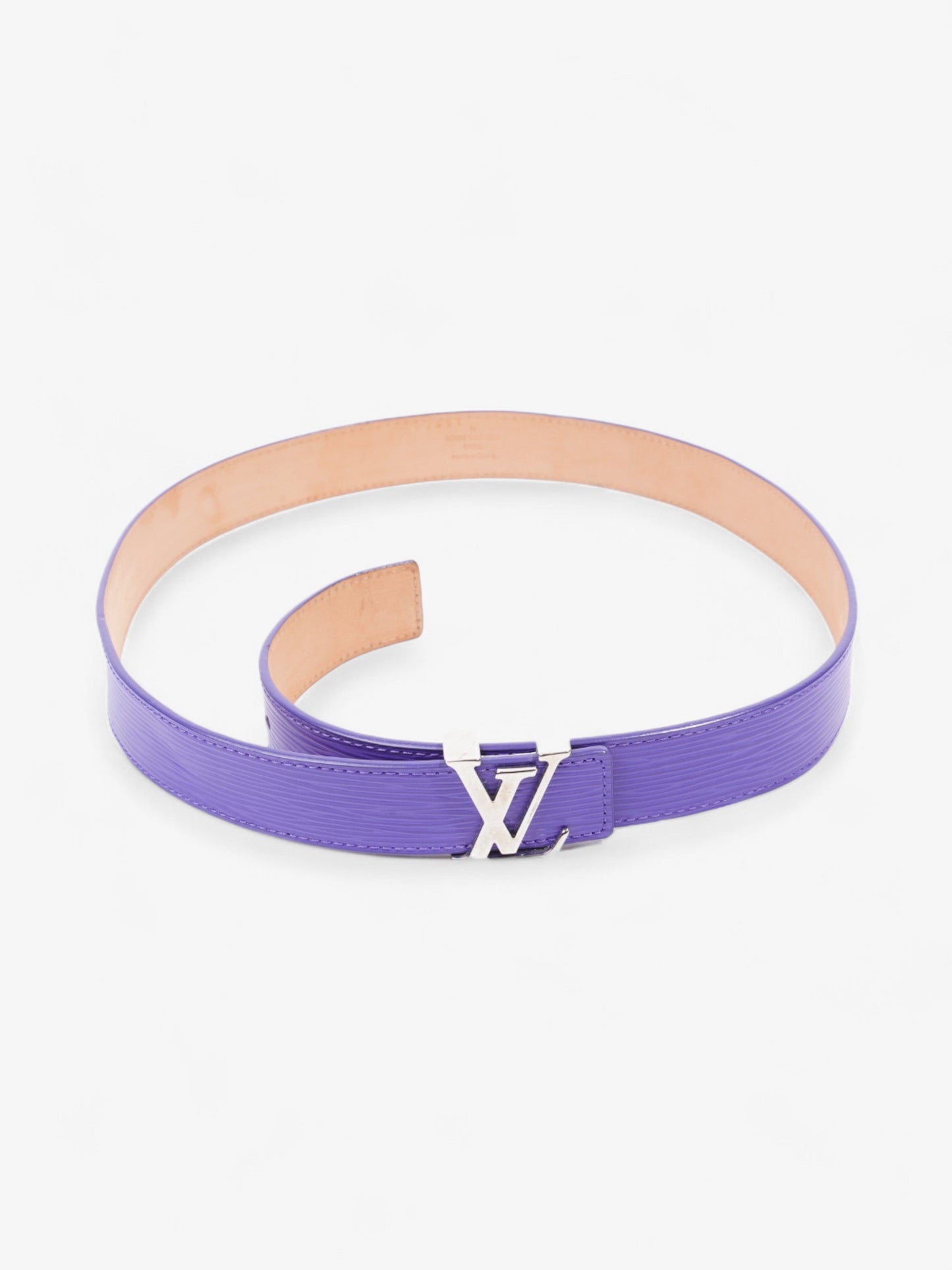 Louis Vuitton LV Initials Belt Purple Epi Leather 85cm 34"