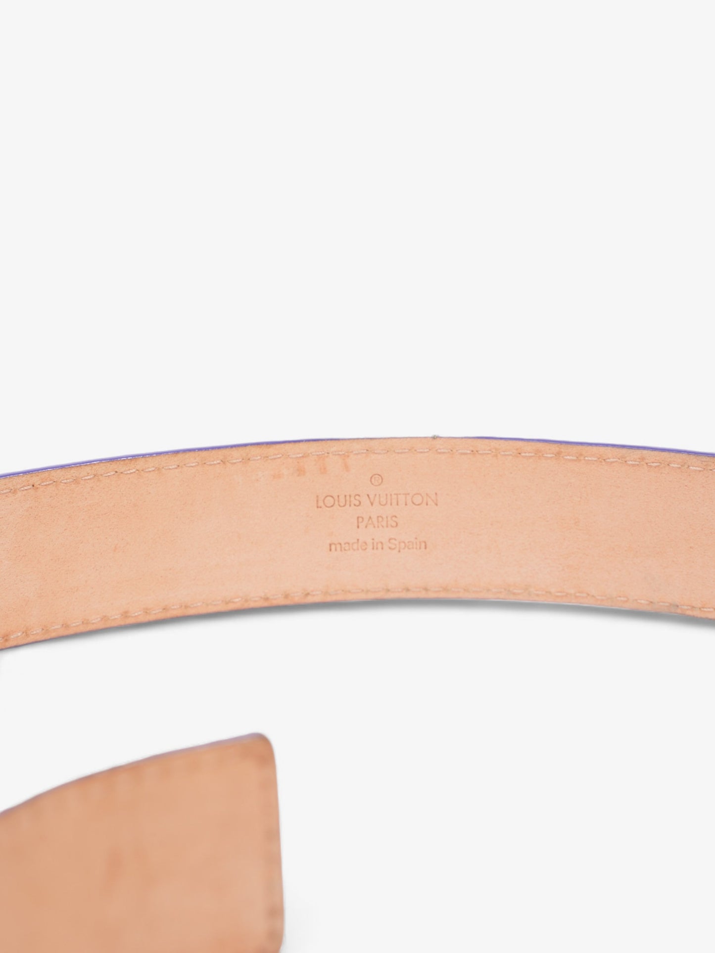 Louis Vuitton LV Initials Belt Purple Epi Leather 85cm 34"