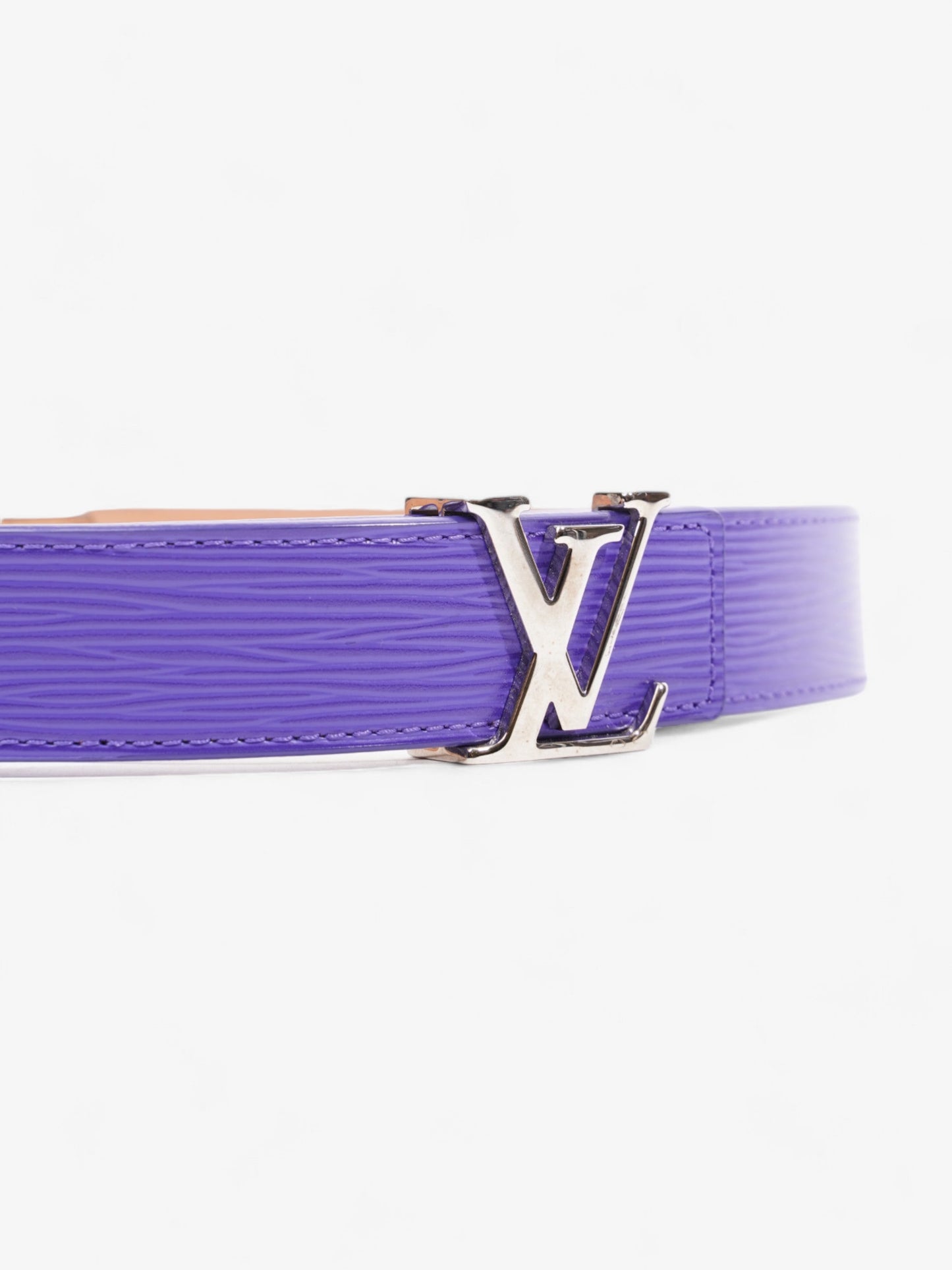 Louis Vuitton LV Initials Belt Purple Epi Leather 85cm 34"
