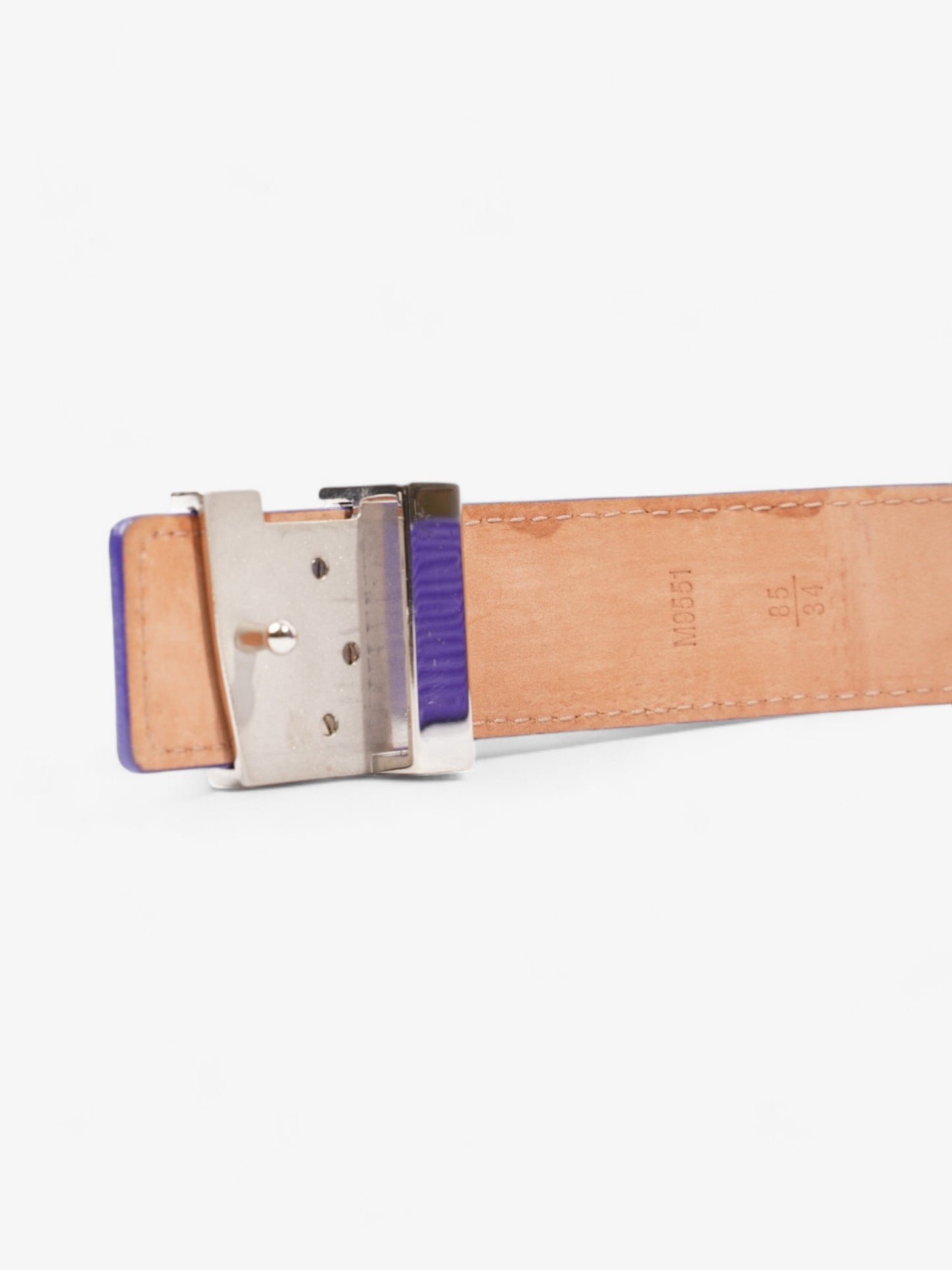 Louis Vuitton LV Initials Belt Purple Epi Leather 85cm 34"
