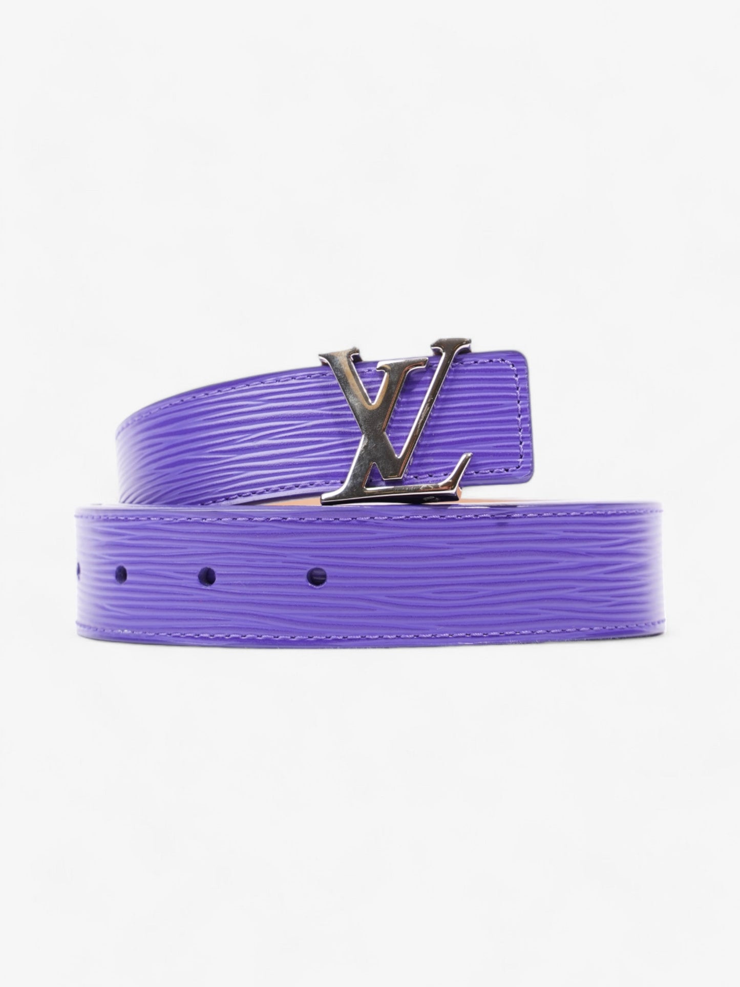 Louis Vuitton LV Initials Belt Purple Epi Leather 85cm 34"