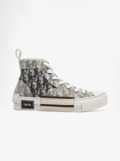 Christian Dior B23 High Top Sneaker White / Black PVC EU 40.5 UK 7.5
