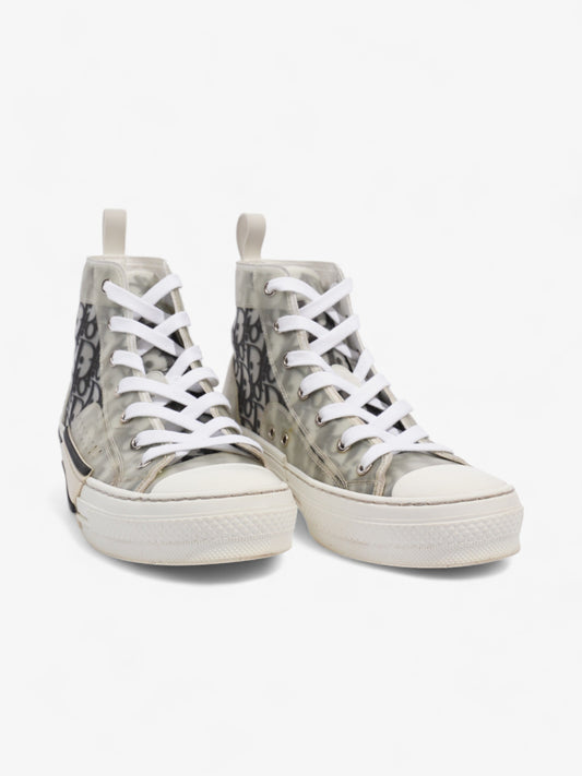 Christian Dior B23 High Top Sneaker White / Black PVC EU 40.5 UK 7.5