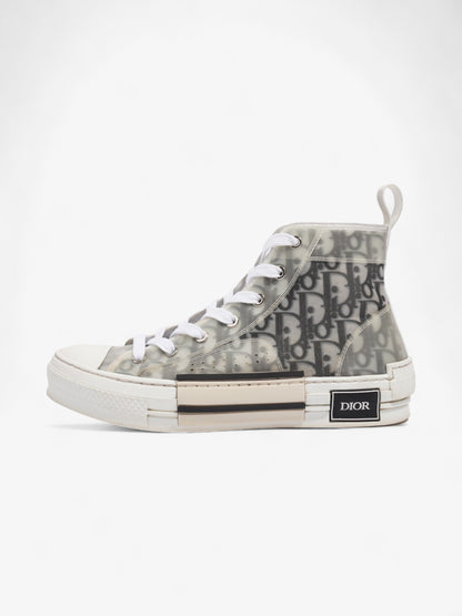 Christian Dior B23 High Top Sneaker White / Black PVC EU 40.5 UK 7.5