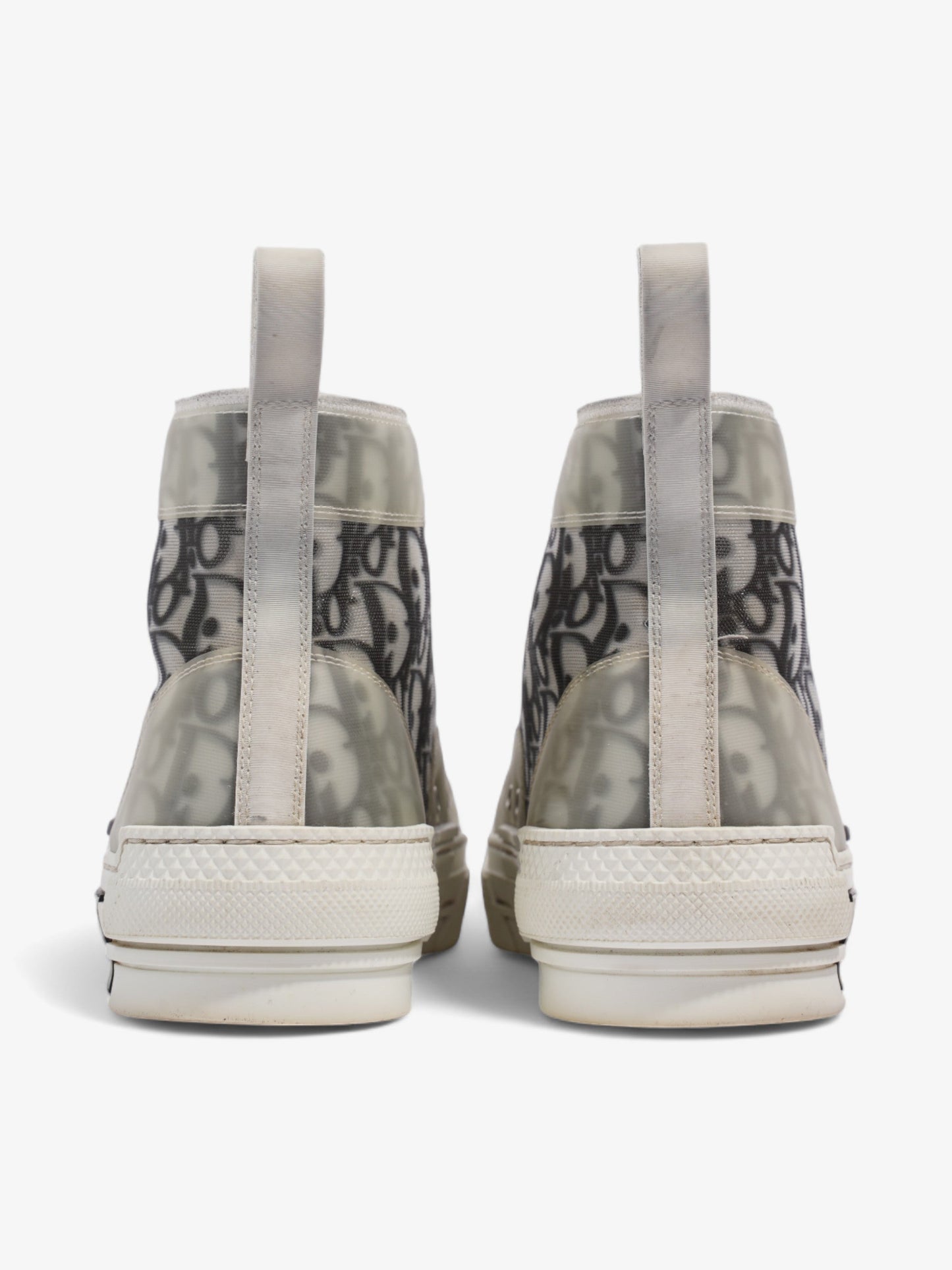 Christian Dior B23 High Top Sneaker White / Black PVC EU 40.5 UK 7.5