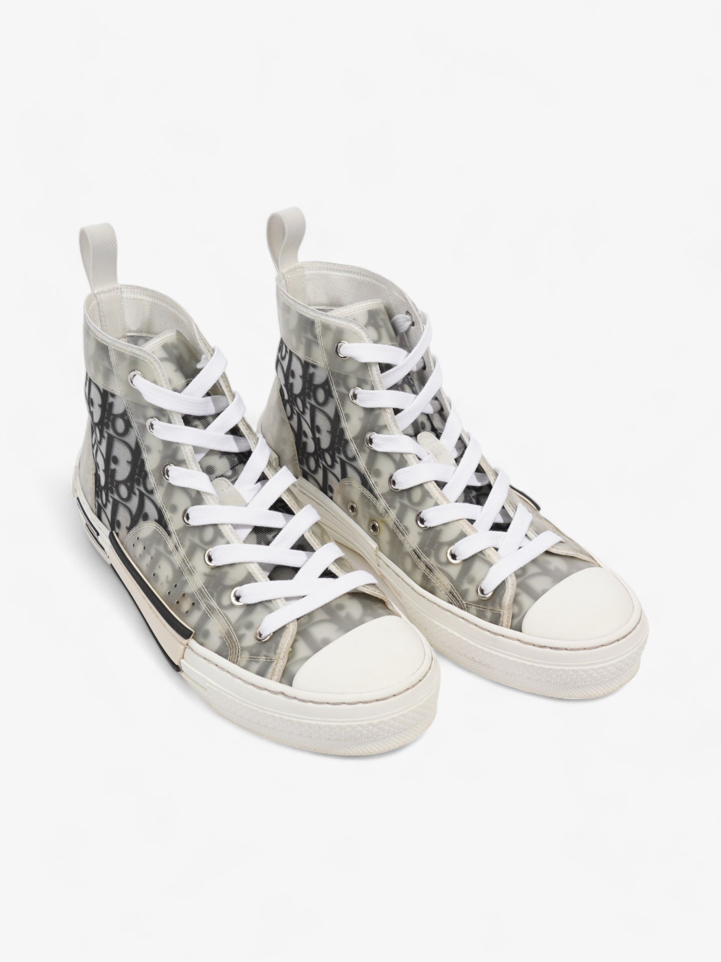Christian Dior B23 High Top Sneaker White / Black PVC EU 40.5 UK 7.5
