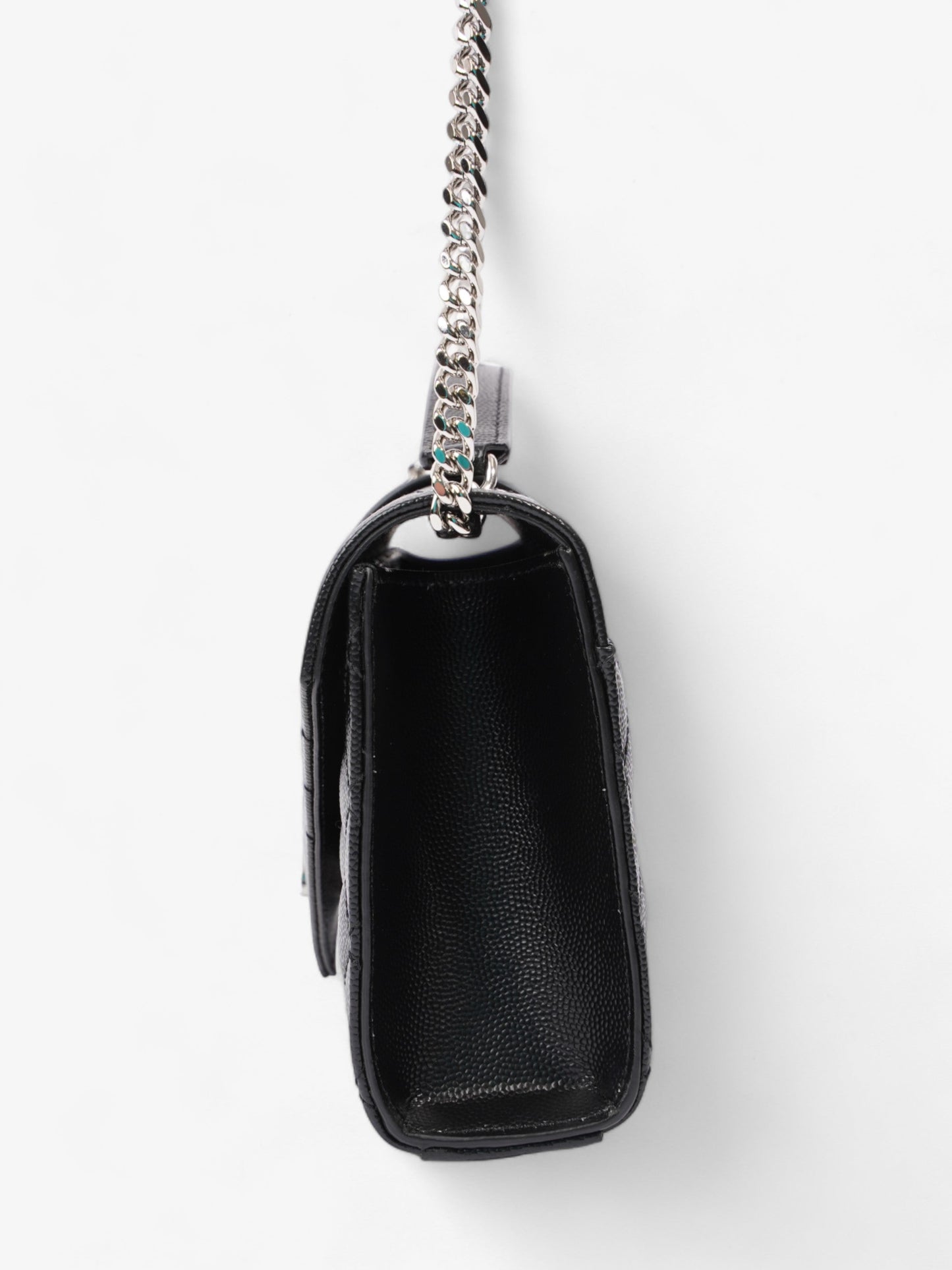 Saint Laurent Envelope Small Black Matelasse Leather