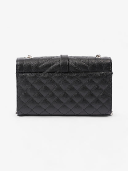 Saint Laurent Envelope Small Black Matelasse Leather