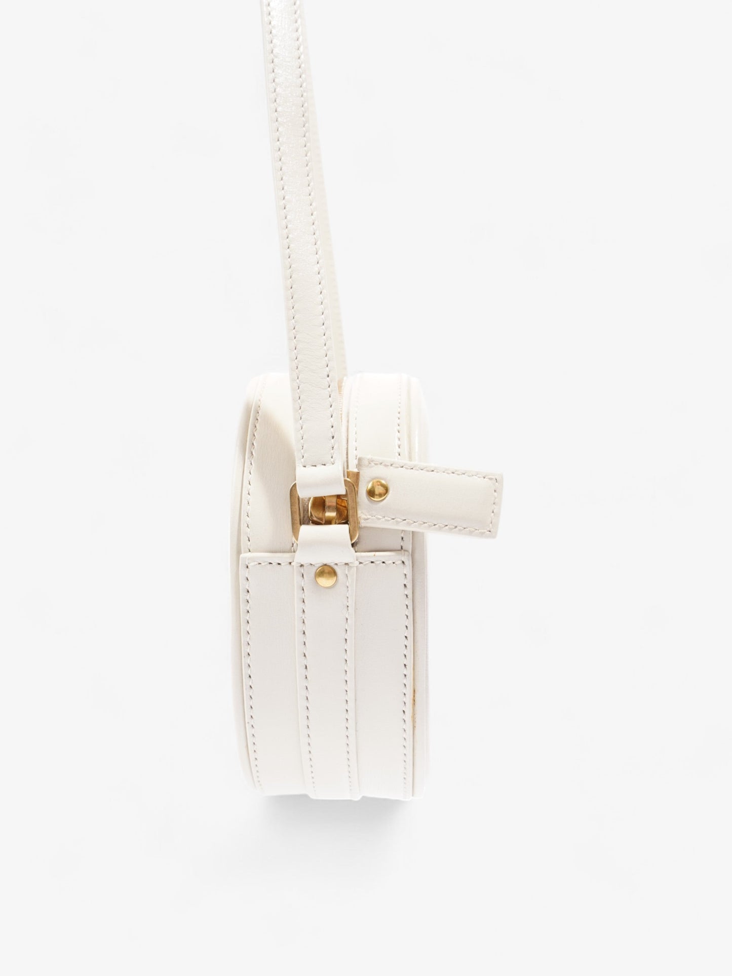 Saint Laurent Le 61 Camera Bag White Calfskin Leather