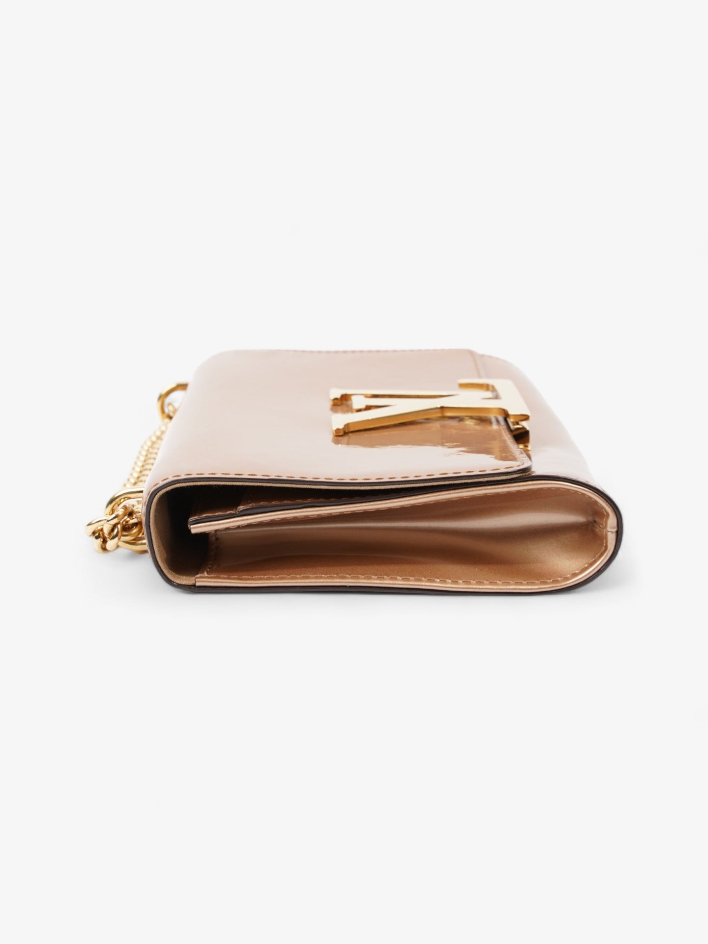 Louis Vuitton Louise MM Rose Gold Patent Leather