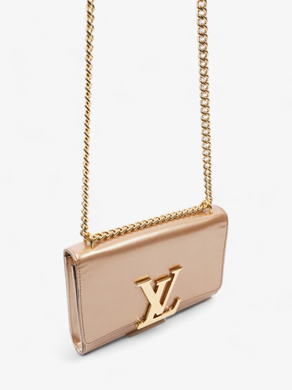 Louis Vuitton Louise MM Rose Gold Patent Leather