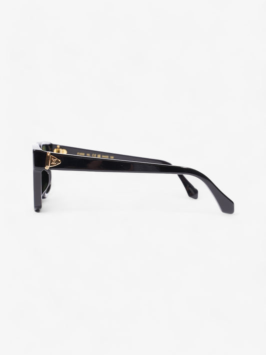 Louis Vuitton LV Glide Sunglasses Black / Gold Acetate 150mm