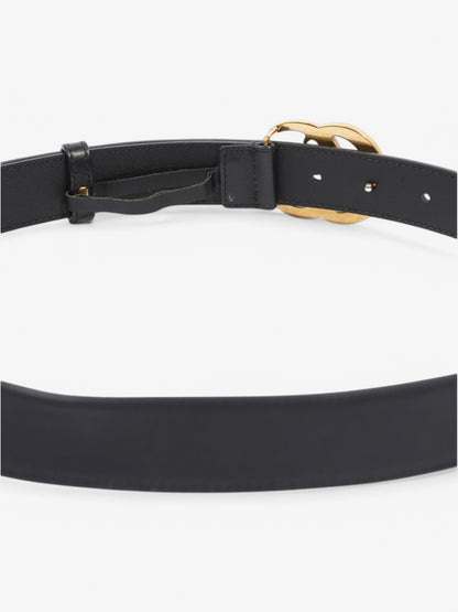 Gucci Marmont Belt Black / Gold Leather 80cm 32"