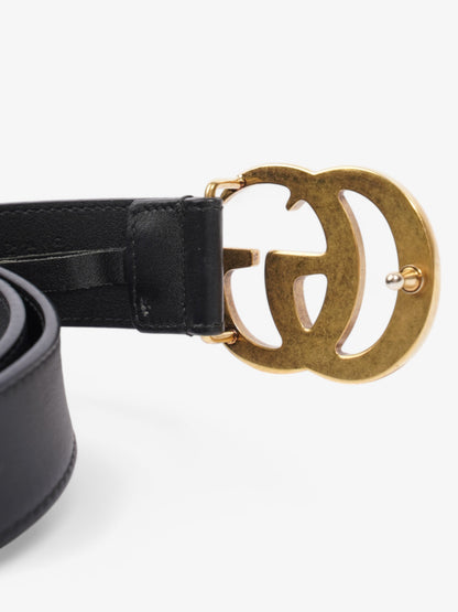 Gucci Marmont Belt Black / Gold Leather 80cm 32"