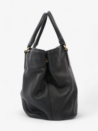 Prada Daino Tote Black Calfskin Leather