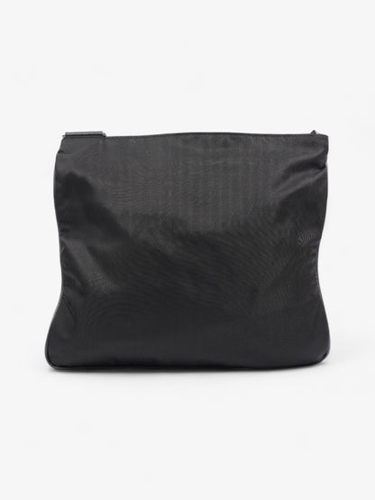 Prada Front Pocket Messenger Bag Black Nylon Medium