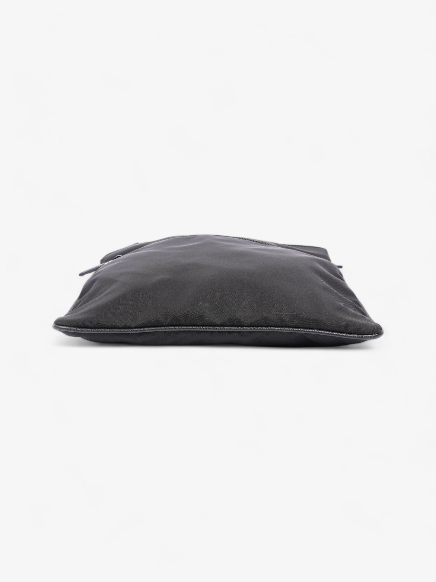 Prada Front Pocket Messenger Bag Black Nylon Medium