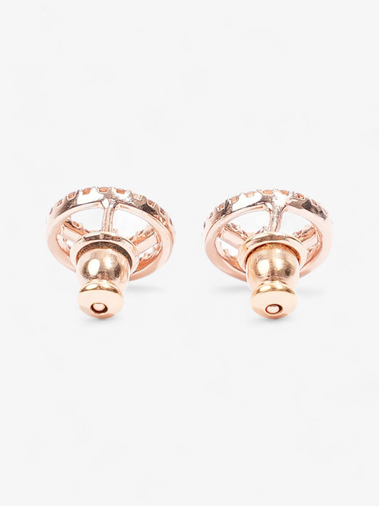 Fendi F Is Fendi Earrings Rose Gold Base Metal