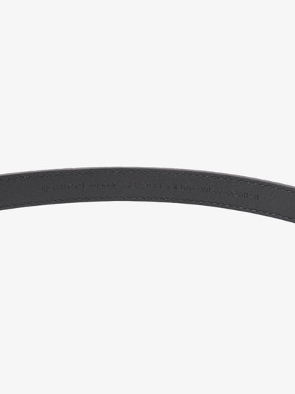 Gucci GG Marmont Thin Belt Black / Gold Suede 90cm / 36"