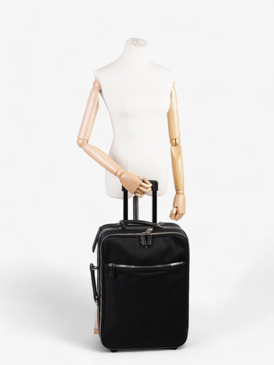 Prada Carry On Trolley Suitcase Black Re Nylon
