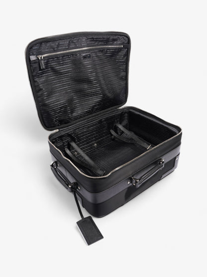 Prada Carry On Trolley Suitcase Black Re Nylon