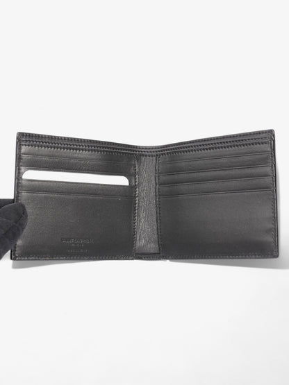 Saint Laurent Bi-Fold Wallet Black Embossed Leather