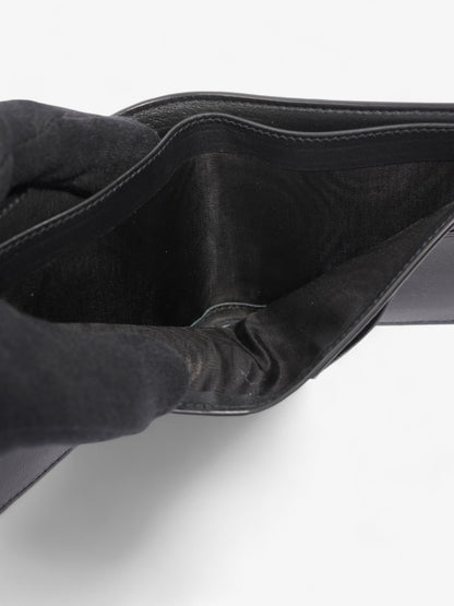 Saint Laurent Bi-Fold Wallet Black Embossed Leather